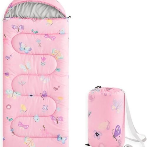 Lightweight 3-Season Sleeping Bag for Girls Toddlers