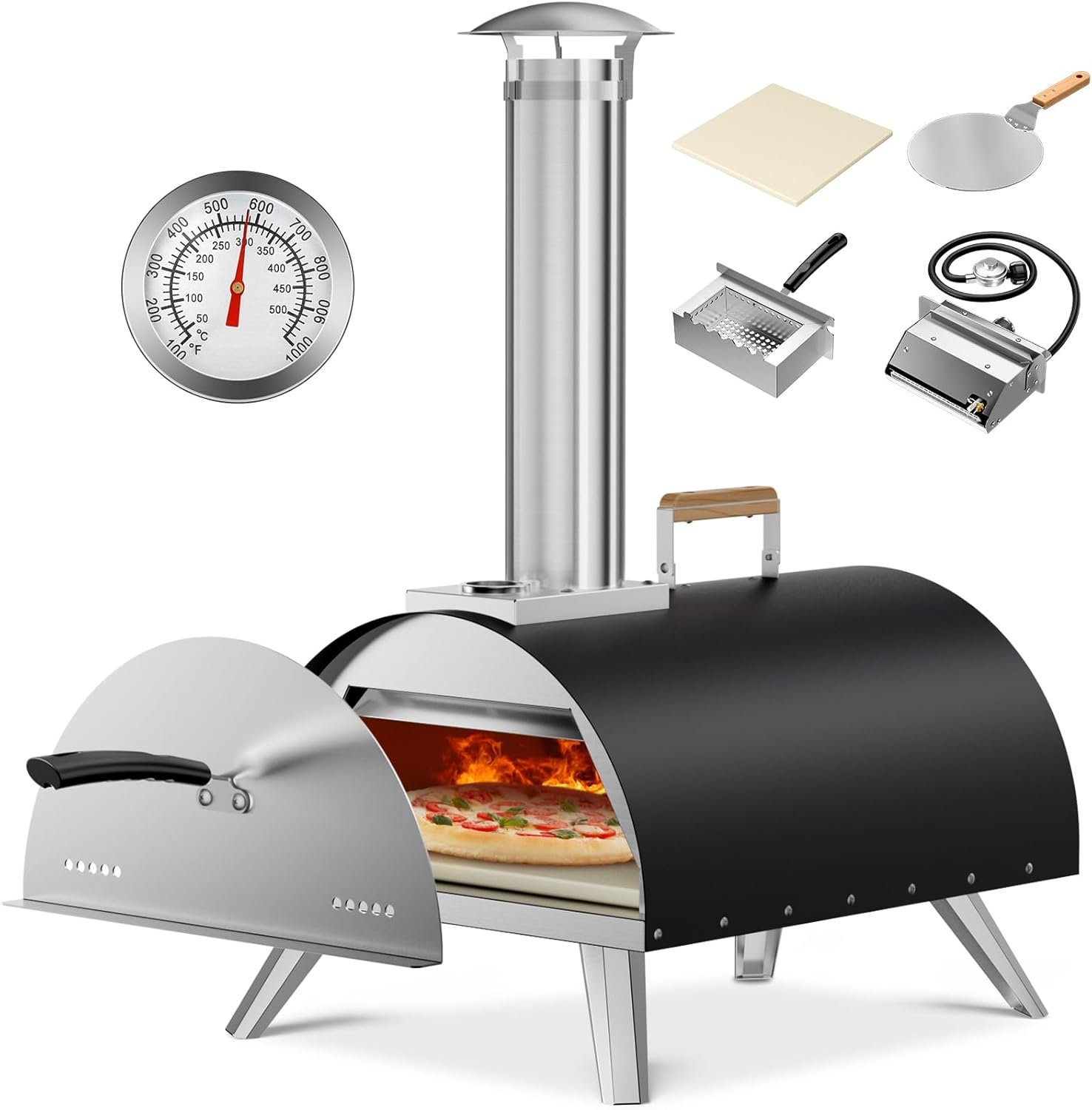 12-Inch 2-Person Outdoor Pizza Oven