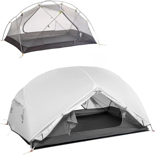 2 Person Backpacking Tent, Ultralight, Double Layer, Pop-Up, Freestanding, Waterproof