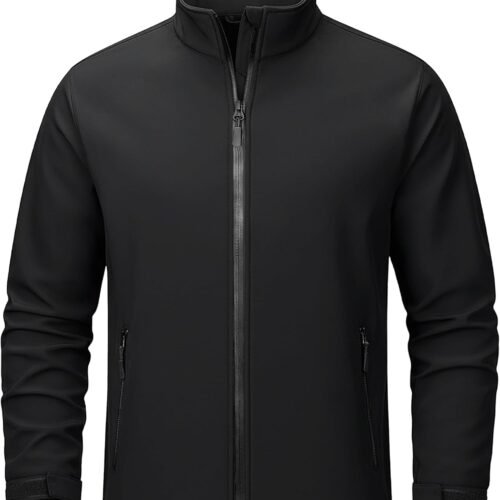 Men's Lightweight Softshell Jacket, Waterproof, Fleece Lined