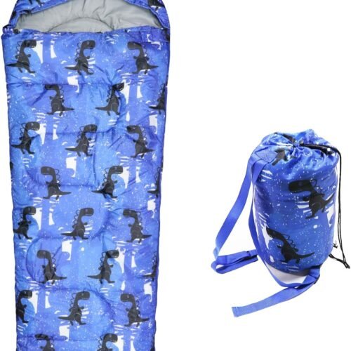 Portable 3-Season Waterproof Sleeping Bag for Kids