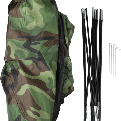1-2 Person Ultralight Camouflage Tent, Water-Resistant, with Mesh Roof Ventilation