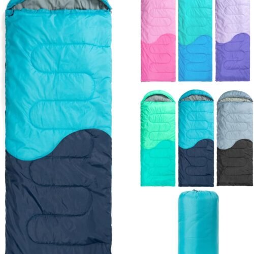 Lightweight 3-Season Sleeping Bag with Compression Sack